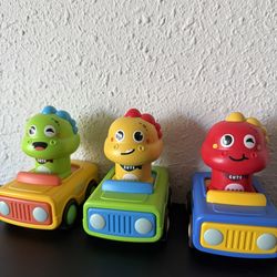 Press & go toy cars - set of 3