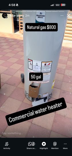 Bradford white 50 gallon water heater