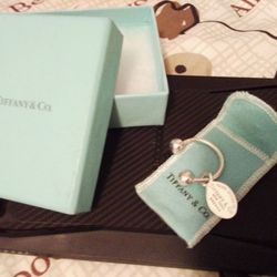 Tiffany & Co Key Ring Tag/Sterling Silver 