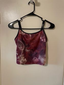 Paisley Floral Crop Tank Top