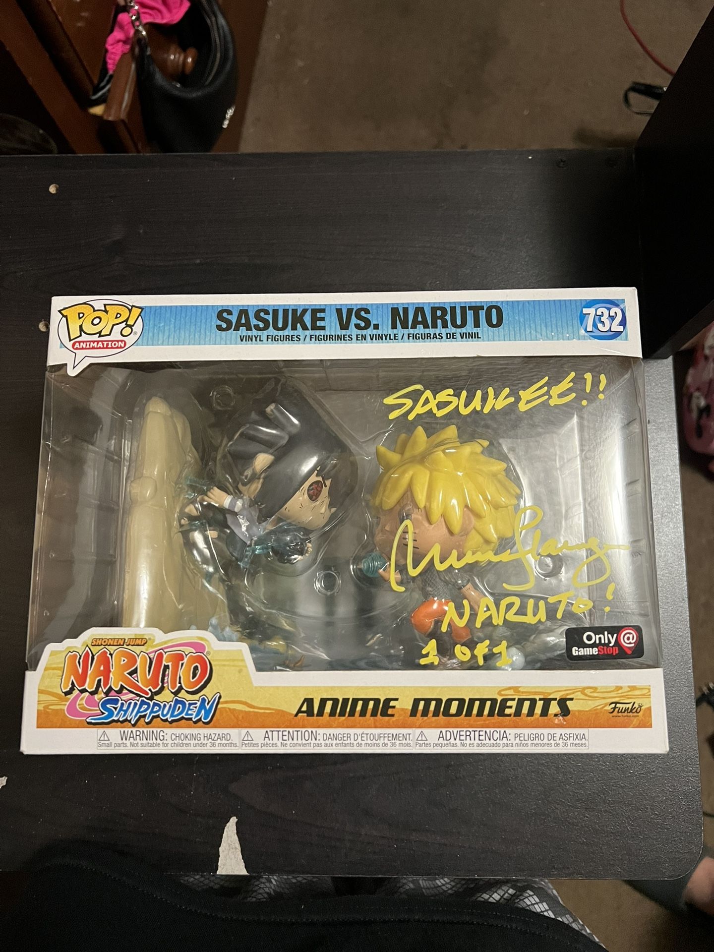 Sasuke Vs. Naruto Signed Funko Pop