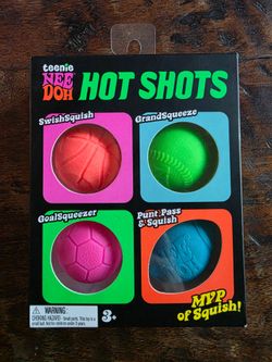 Schylling NeeDoh Hot Shots Teenie Needoh 4 Pack