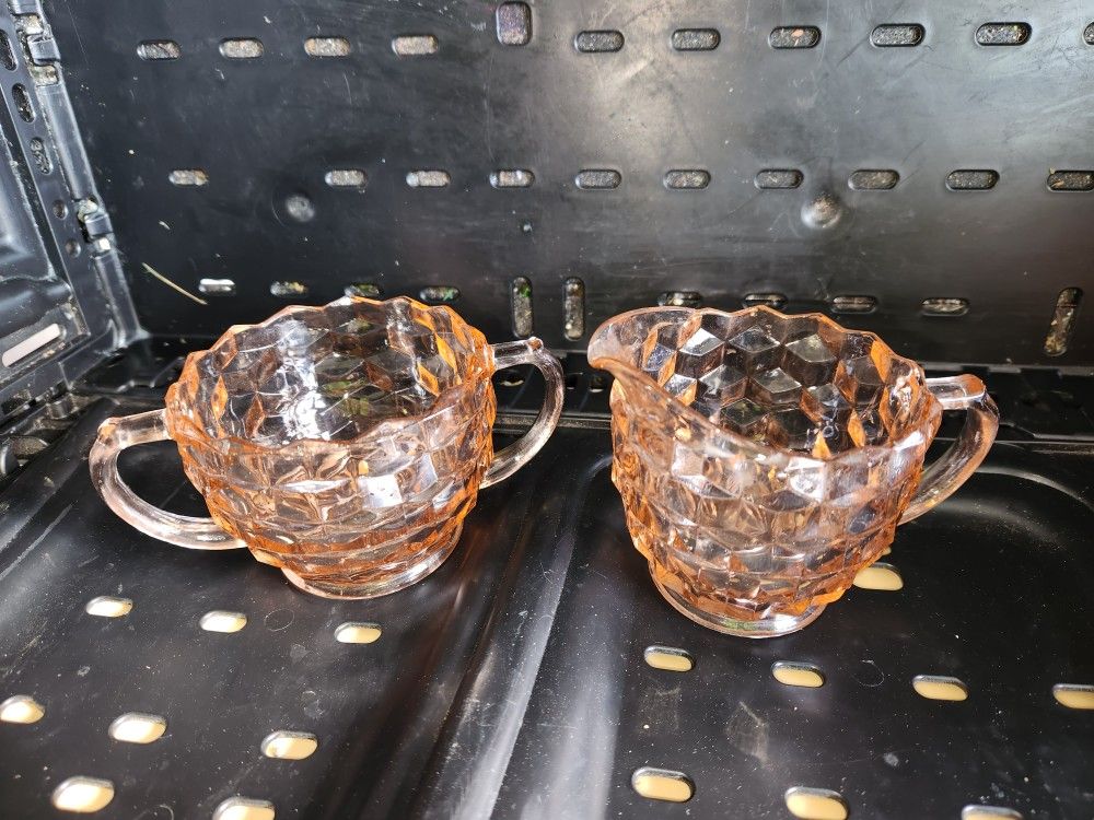 Vintage Jeanette Glass Pink Lot