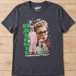 NWT A Christmas Story Ralphie Pink Bunny Suit Oh Fudge Graphic T-Shirt - Large
