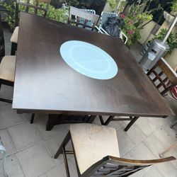 Luxurious Fine Cedar Wood Dining Table Furniture 