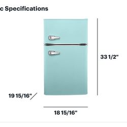 Retro Insignia Mini Fridge 3.1 cu. ft.