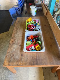 Craft or building table for kids