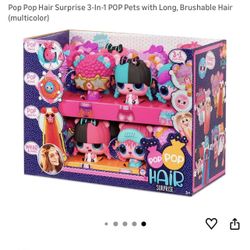 Pop Pop Hair Surprise 3-In-1 POP Pets with Long, Brushable Hair (multicolor) 
