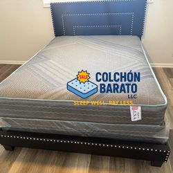 NEW MATTRESS FULL SIZE PLUSH WITH BOX SPRING