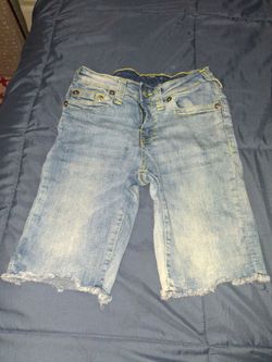 True Religion Cutoff Denim Jean Shorts