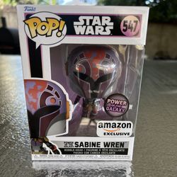 Funko Pop! Star Wars: Sabine Wren with Darksaber, Power of The Galaxy Series, Amazon Exclusive,