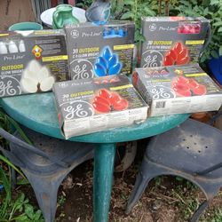 New GE Pro Line Outdoor Christmas Lights 30 Lights C/ 9 Glow Bright Commercial Grade Quality 5 Boxs New 