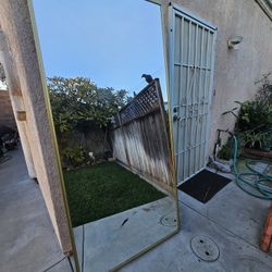 Closet mirror panel.