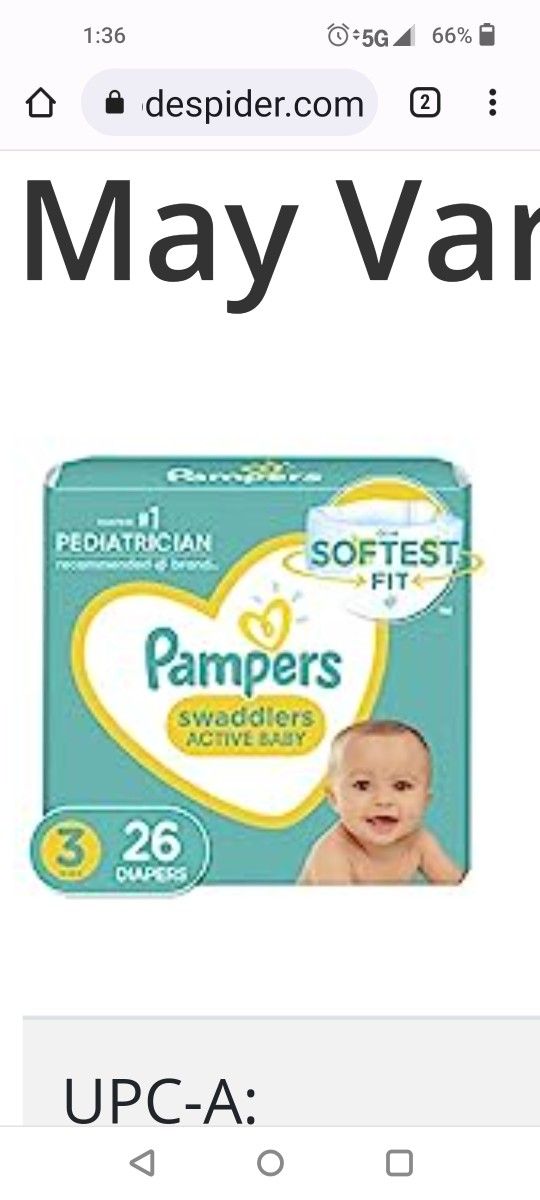 New Pack Pampers