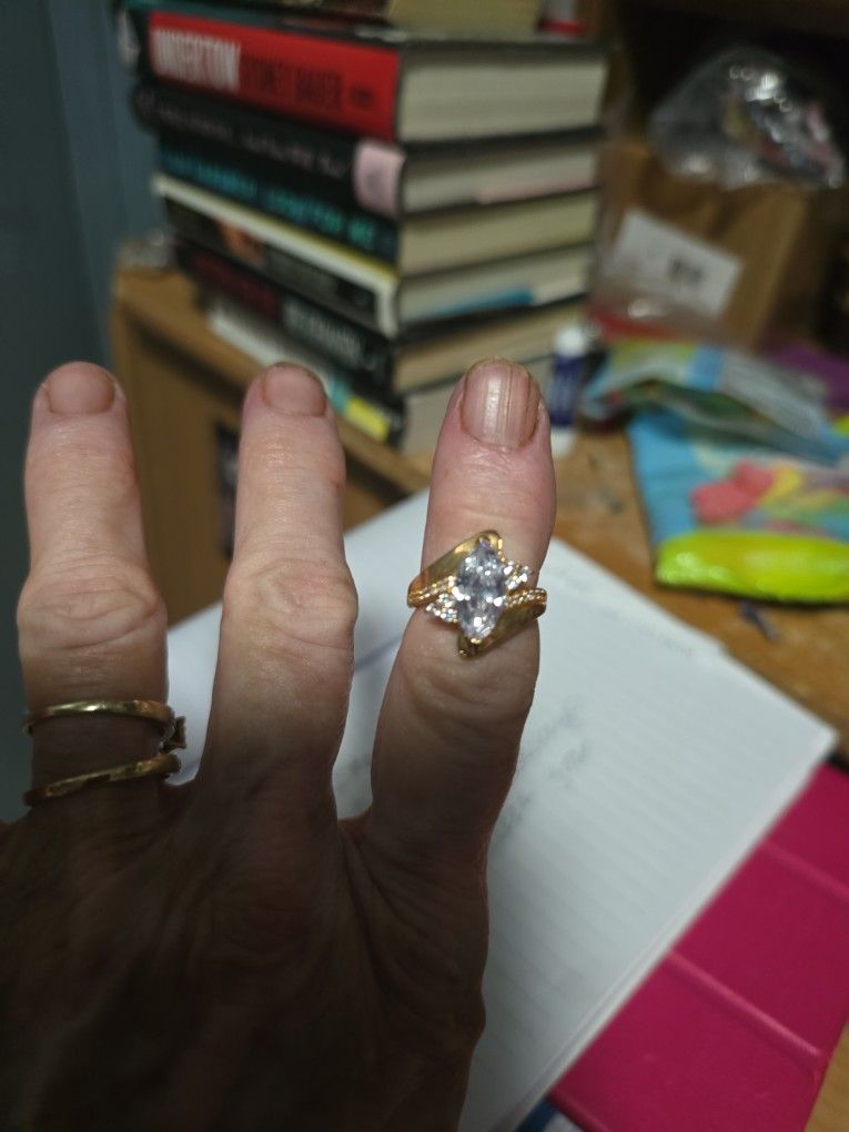 Size 6 1/2 Marquise Cut Dinner Ring