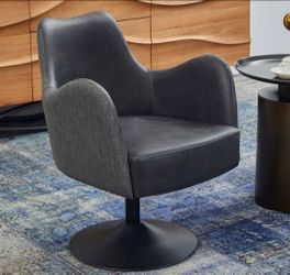 $129!!Brand New Fully Assembled Latitude Run Genuine Leather Swivel Chair
