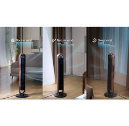 Better Homes & Gardens BH(contact info removed)0SH 40'' 5-Speed Oscillating Tower Fan with Remote Control, 3 Wind Modes, 12H Timer