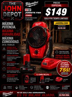 Milwaukee Fan M12 Kit (Battery 4.0 & Charger) 🔌