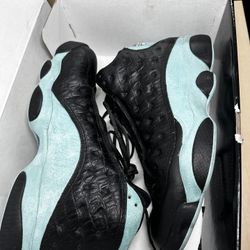 Jordan 13 Retro Black Island Green  Sz 10 414571 030