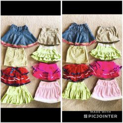 4T girl skorts skirts Disney Kenneth Cole Kidture Gymboree horse corduroy tutu tulle Holiday toddler faux fur