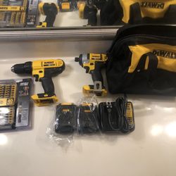 DEWALT Impact and Drill Set w/ 40 Piece Bit Set