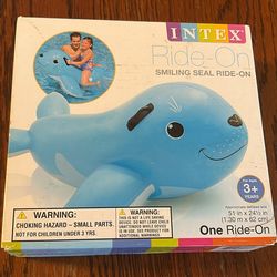 Pool Float Inflatable Ride-on Seal Intex Raft NEW