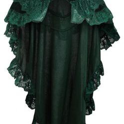 Ladies Goth/Steampunk/Victorian Velvet Capelet