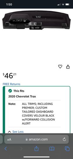 NEW Chevy Trax Dash Cover 