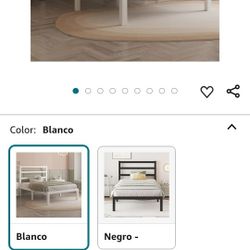 Marco de cama de tamaño individual, base de cama de plataforma resistente con base de metal fuerte, almacenamiento debajo de la cama, base de colchón,