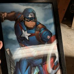 Marvel Captain America Hologram Fram 