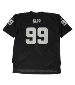 Vintage Reebok Oakland Raiders Warren Sapp Jersey Mens XL Black #99 Los Angeles