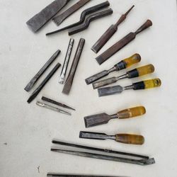 Buck Bros Wood Chisels and Other,  Metal Chisels. Punches,  Prybars 