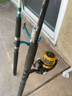 2 7 ft spinning rods and reels