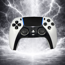 TMR Anti-Drift Custom White and Black Mouse Click Triggers PS5 DualSense