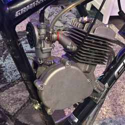 Motorized bicycle takes gasoline pedal to start