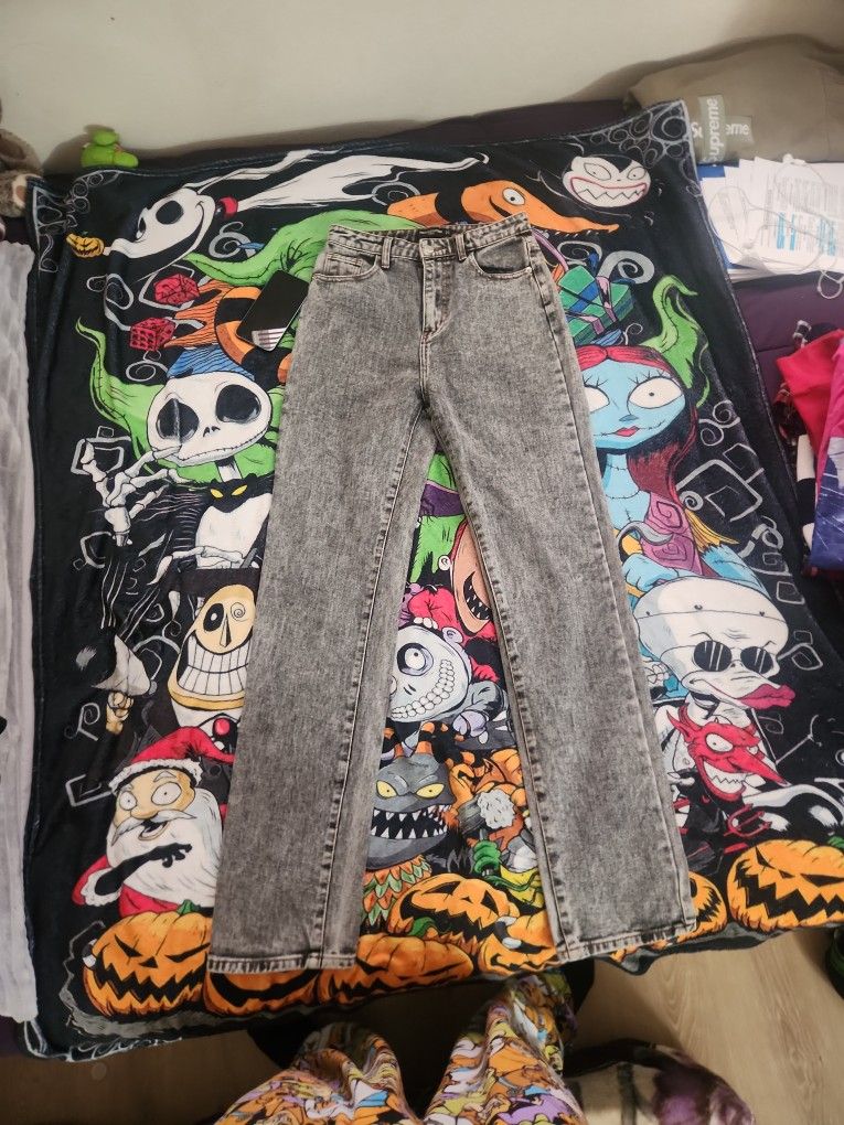 girls grey jeans 