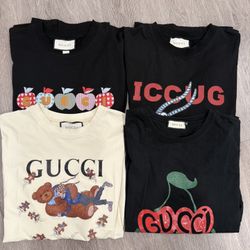 (4) Gucci Men’s Tshirts  Size Large L 4 For $100 Firm Storage Clear Out Sale 