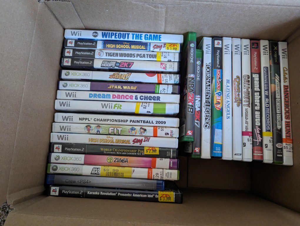Video Game Lot. 3 Dollars Each!