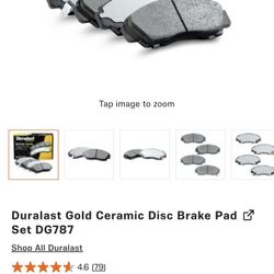 New Front Brake Pads- 2009 Acura Tsx Or Similar