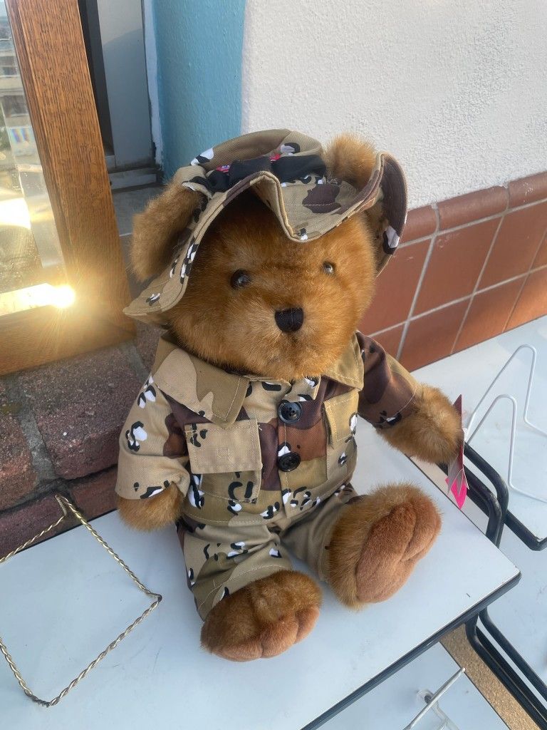 New Teddy Bear Military Stuffed Animal Patriotic