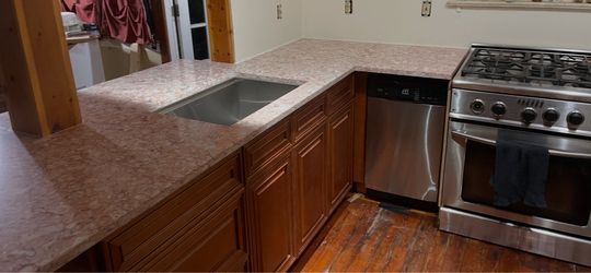 Kitchen cabinets & counter