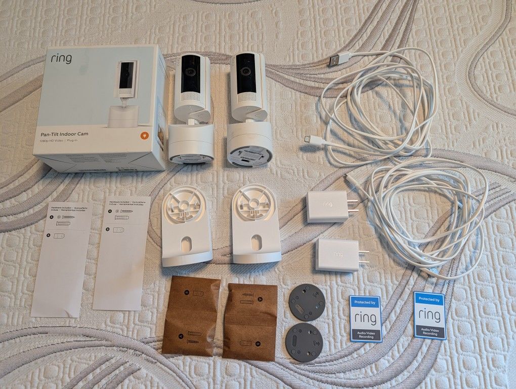 Two Ring Pan Tilt Indoor Security Cams