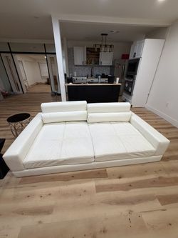 Italian Leather Couch / Bed