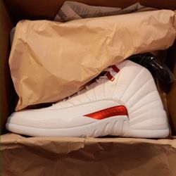Air Jordan 12 Retro White Black University Red"Twist" Size 13 $300