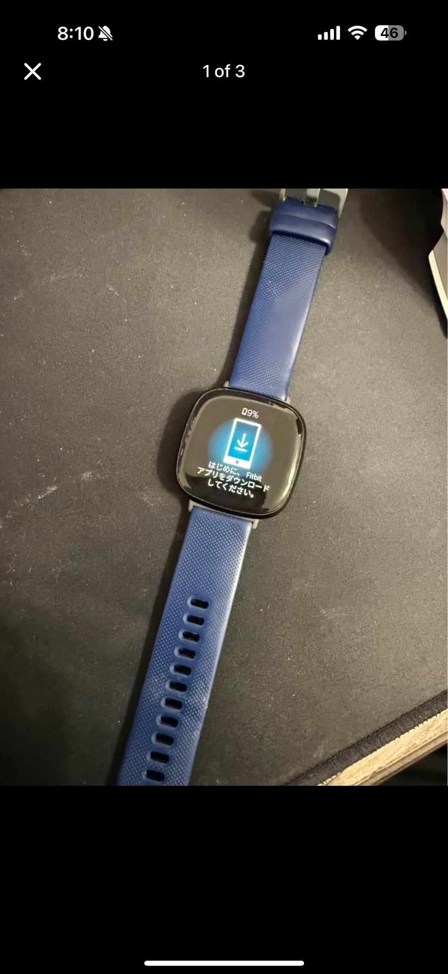 FITBIT VERSA 3 FITNESS TRACKER AND CHARGER