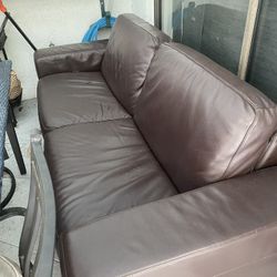 Leather Sofa- Recliner 