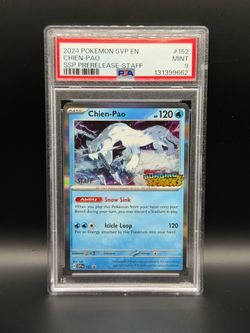 Chien-Pao prerelease staff pokemon slab