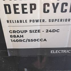 Marine RV Battery. Boat RV Trailer Toyhauler 