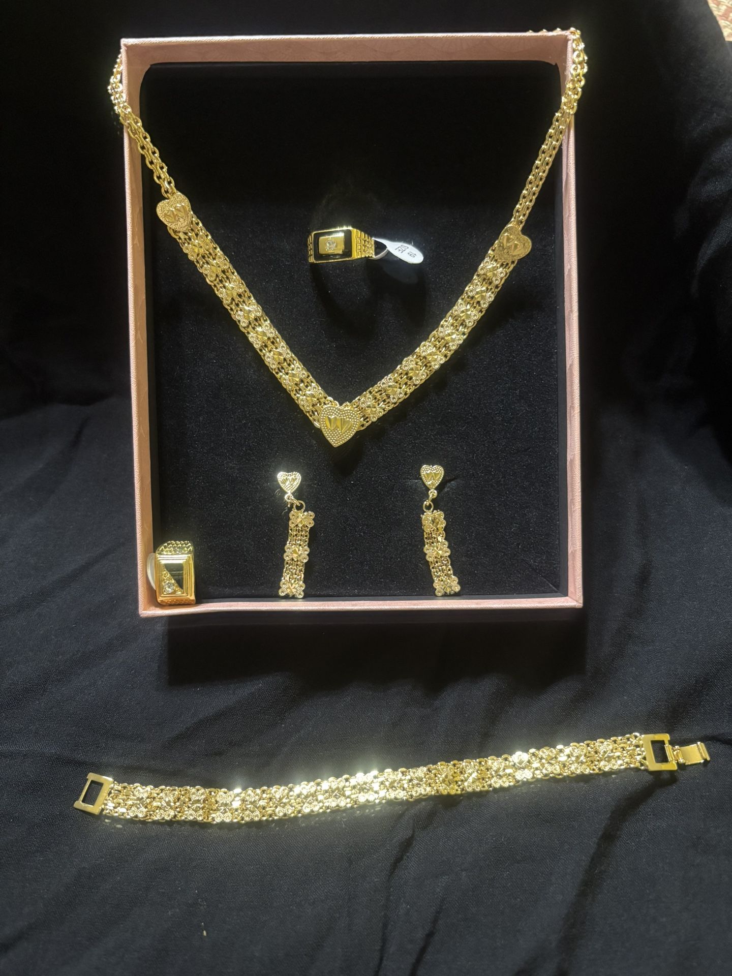 Gold Plated Necklace Set, Jewelry For Women