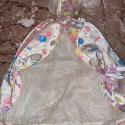 💥vintage 1996 Birthday Barbie Doll Pink Dress Gown With Balloons💥